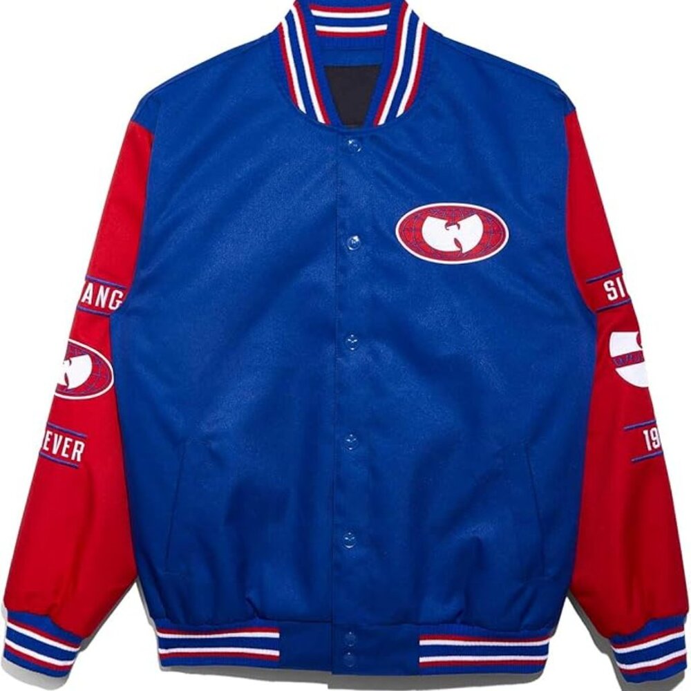 Wu-Tang Clan Official Embroidered Jacket (Blue/RED)